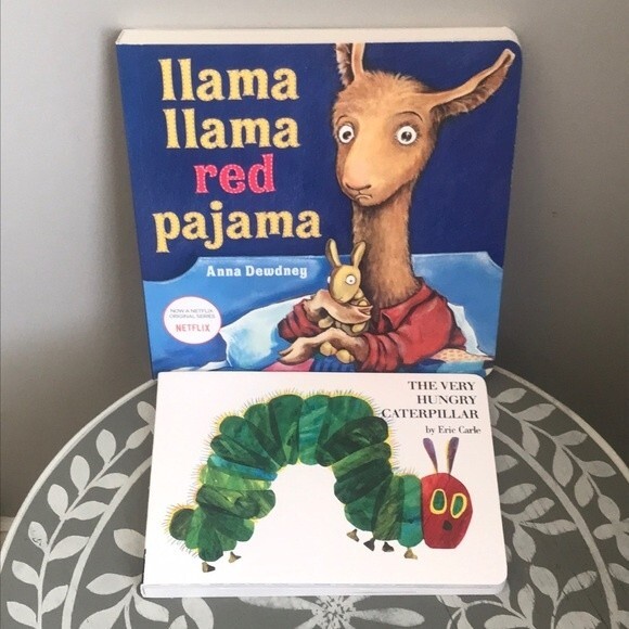Board Books Set of 2 NWT Llama Llama & Hungry Caterpillar - Picture 1 of 7